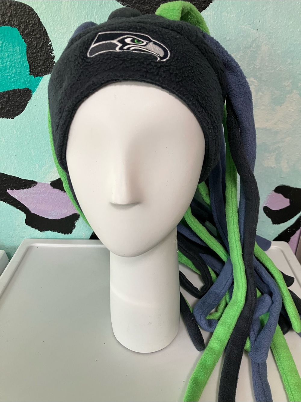 Seattle Seahawks rosta dread beanie
